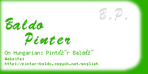 baldo pinter business card